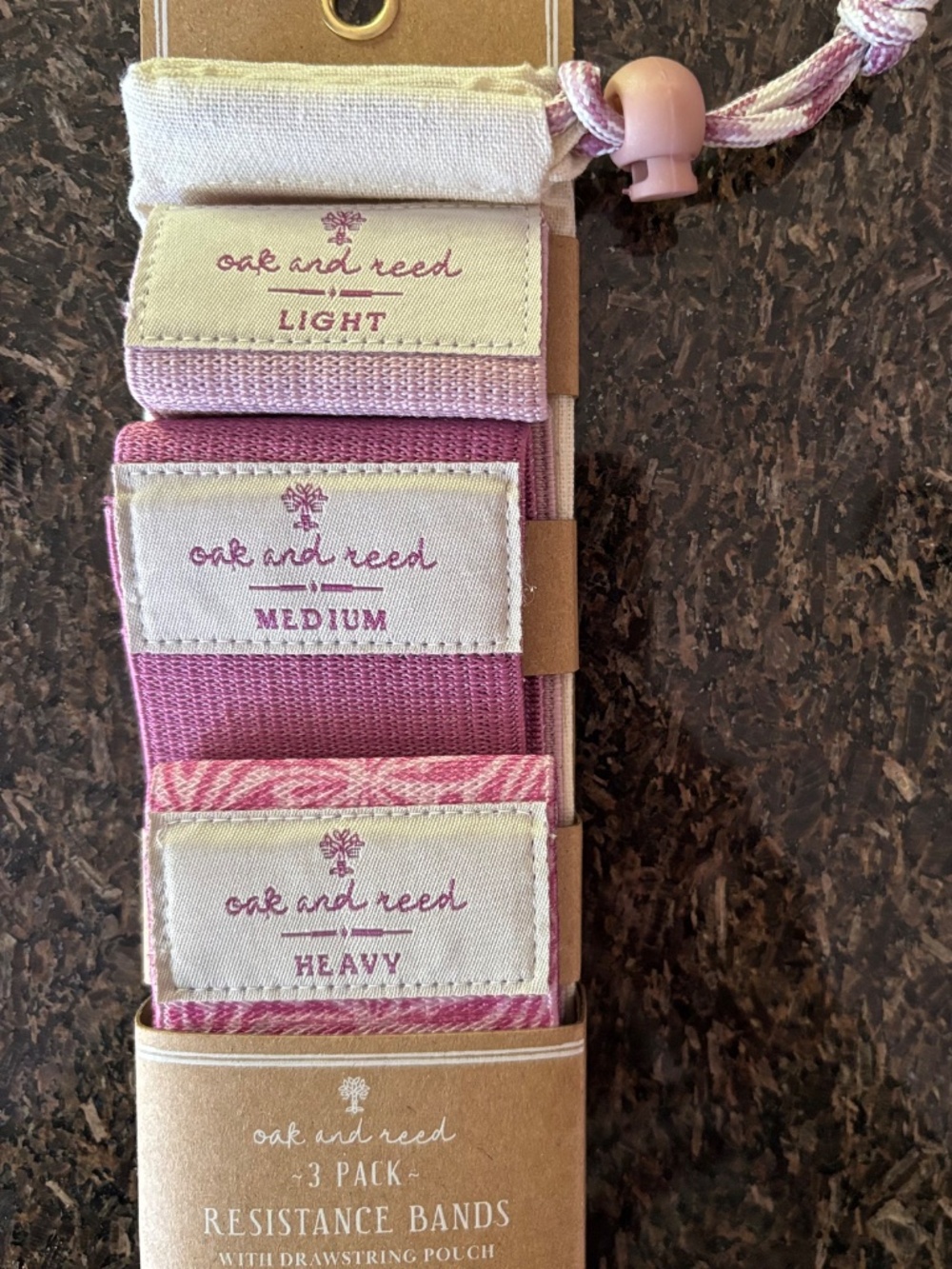 Oak and Reed Resistance Bands, Set of 3